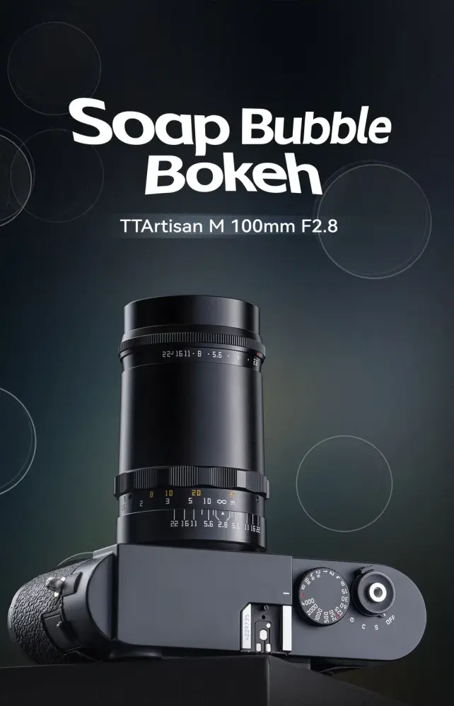  TTArtisan 100mm f/2.8 objektiv Soap Bubble Bokeh för Leica M från Kamda – snabb leverans och trygg e-handel