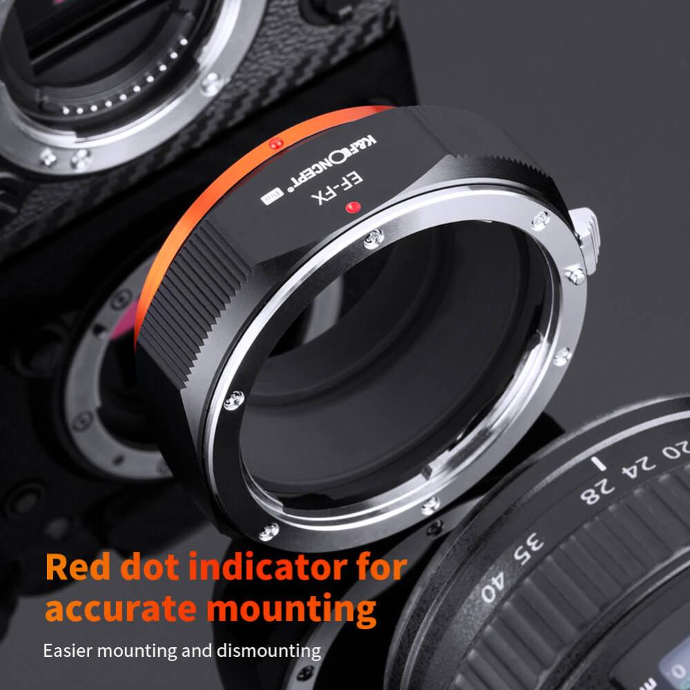  K&F Objektivadapter v2 till Canon EF/EF-S objektiv för Fujifilm X kamerahus från Kamda – snabb leverans och trygg e-handel