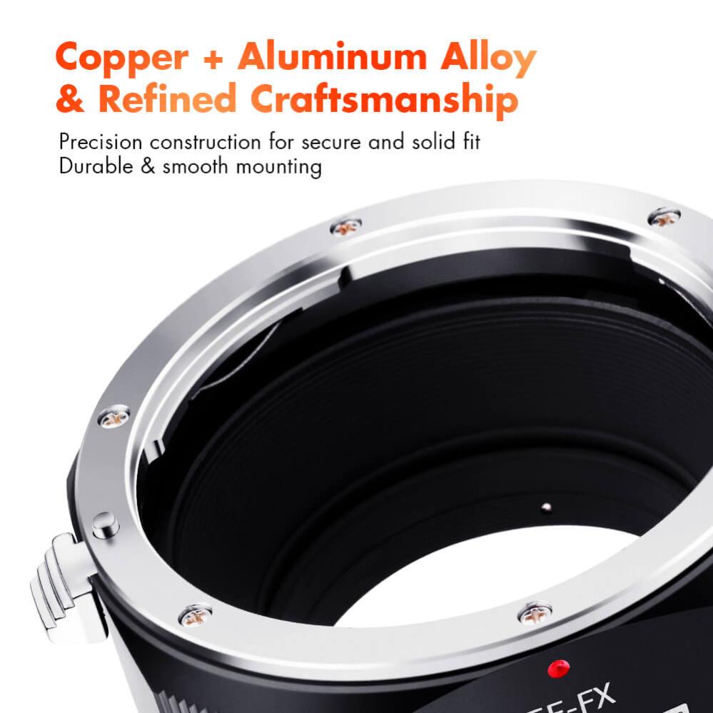  K&F Objektivadapter v2 till Canon EF/EF-S objektiv för Fujifilm X kamerahus från Kamda – snabb leverans och trygg e-handel
