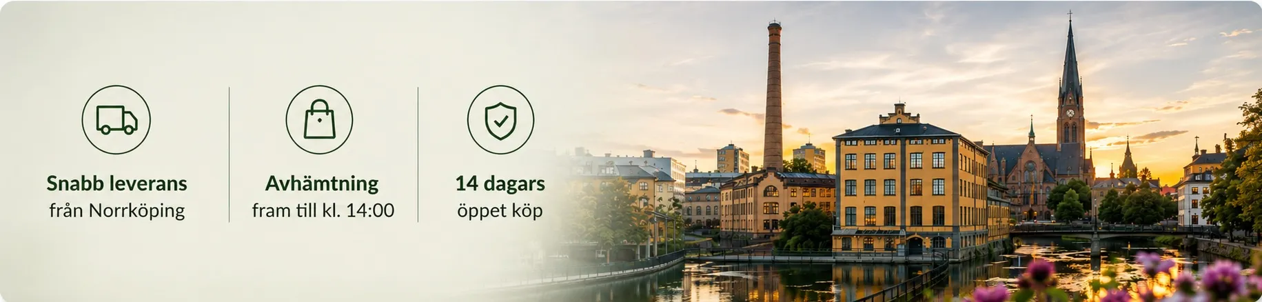 Snabb leverans från Norrköping